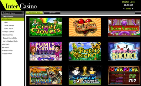 Intercasino new games 2011