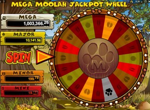 Mega Moolah Jackpot Wheel