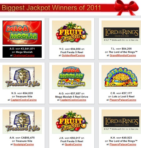 biggest winners 2011 casinorewards