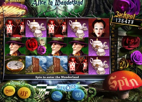 alice in wonderland slot