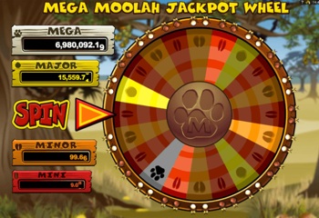 mega moolah wheel